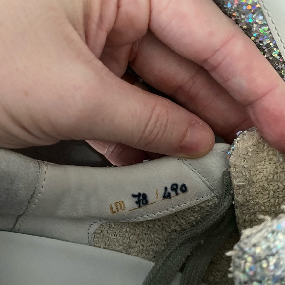 Sold: Golden Goose Superstar silver glitter - Picture 7 of 14